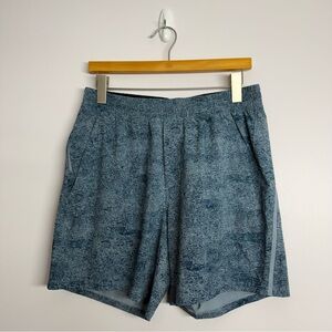 Lululemon Pace Breaker 7” Linerless Shorts Infuse Texture Chambray Size Large